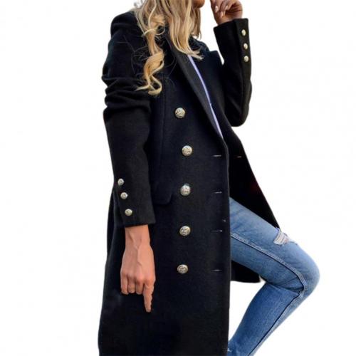 Breathable Turn-Down Collar Double-Breasted Overcoat