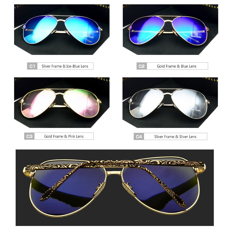 Pilot Sunglasses With Box