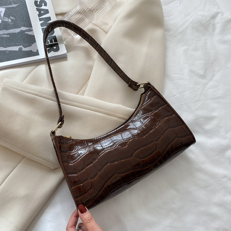 Exquisite Retro Casual Shoulder Leather Chain Handbag